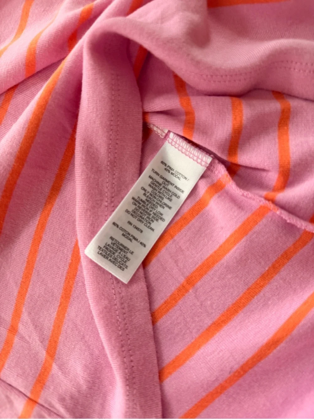 Vineyard Vines Shirt Womens Small pink stripe preppy Breton long sleeve classic - Picture 4 of 7
